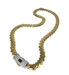 Cadena de Oro 10K y Zirconias