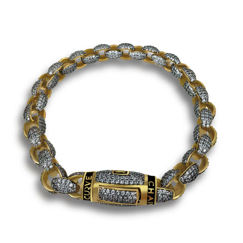 Pulsera de Oro 10K y Zirconias