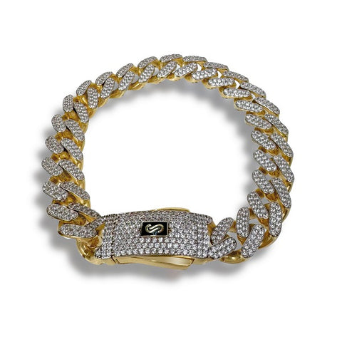 Pulsera de Oro 14K y Zirconias