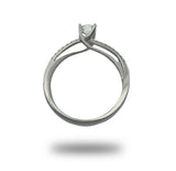 Anillo de oro 14K Y 0.40CT de Diamantes