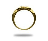 Anillo de oro 14K Y 0.20CT de diamantes