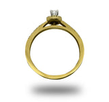 Anillo de oro 14K Con 0.20CT de Diamantes