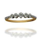 Anillo de oro 14K Y 0.33CT de Diamante