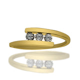 Anillo de Oro 14K Con 0.03CT de Diamantes