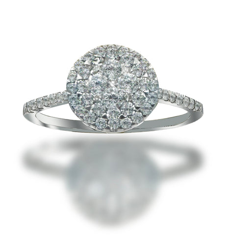 Anillo de oro 14K Con 0.50CT de Diamantes