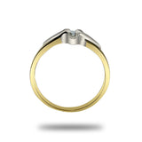 Anillo de Oro 14K Con 0.05CT de Diamantes