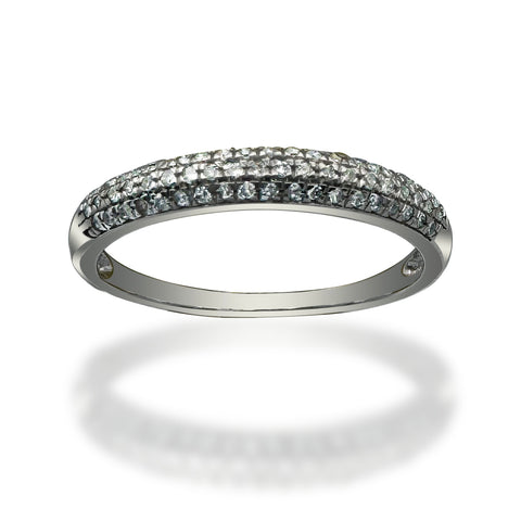 ANILLO DE ORO 14K CON 0.15CT DE DIAMANTES