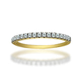 Anillo de Oro 14K Con 0.15CT de Diamantes