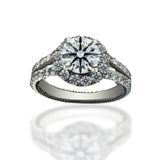 Anillo de Oro 14K Y 1.82 CT de Diamants