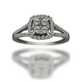 Anillo de Oro 14K Con 0.50 CT de Diamantes