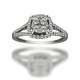 Anillo de Oro 14K Con 0.50 CT de Diamantes