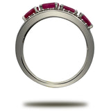 Anillo de Oro 14K Con 0.15CT de Diamantes Y 1.10CT de Rubíes