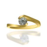 Anillo de Oro 14K Con 0.37CT de Diamantes