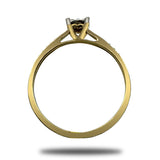 ANILLO DE ORO 14K Y 0.03 CT DE DIAMANTES