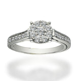 Anillo de Oro 14K Con 0.45 CT de Diamantes