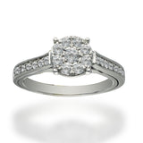 Anillo de Oro 14K Con 0.45 CT de Diamantes