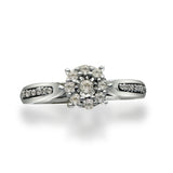 Anillo de Oro 14K Con 0.15 CT de Diamantes