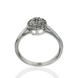 ANILLO DE ORO 14K Y 0.15CT DE DIAMANTES