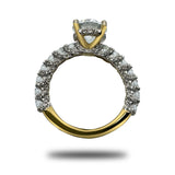 Anillo de Oro 14K Con 3.30 CT de Diamante de laboratorio
