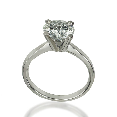 Anillo de Oro 14k y Diamante de Laboratorio 1.50 Ct