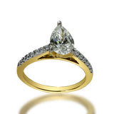 Anillo de Oro 14K Y 1.25 CT de Diamantes