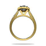 Anillo de Oro 14K Y 1.25CT de Diamantes