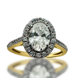 Anillo de Oro 14K Y 1.25CT de Diamantes