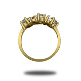 Anillo de Oro 14K Con 1.20 de Morganita Y 0.20 de Turmalina