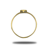 Anillo de Oro 14K Con Topacio Azul de 0.25CT