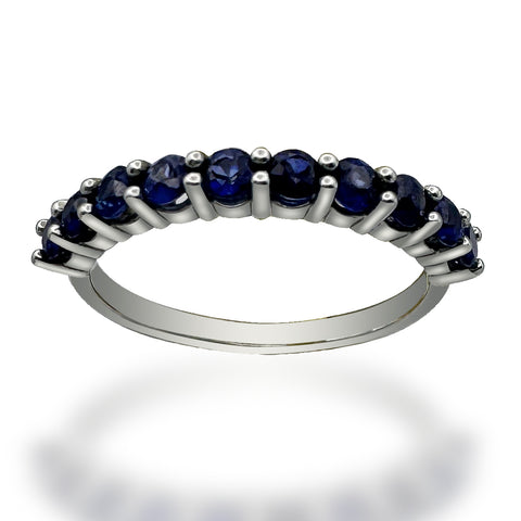 Anillo de Oro 14K Con 0.84CT de Zafiro