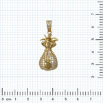 Dije de oro 14K y Zirconias