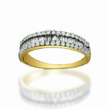 Anillo de Oro 14K Y 0.50CT de Diamantes