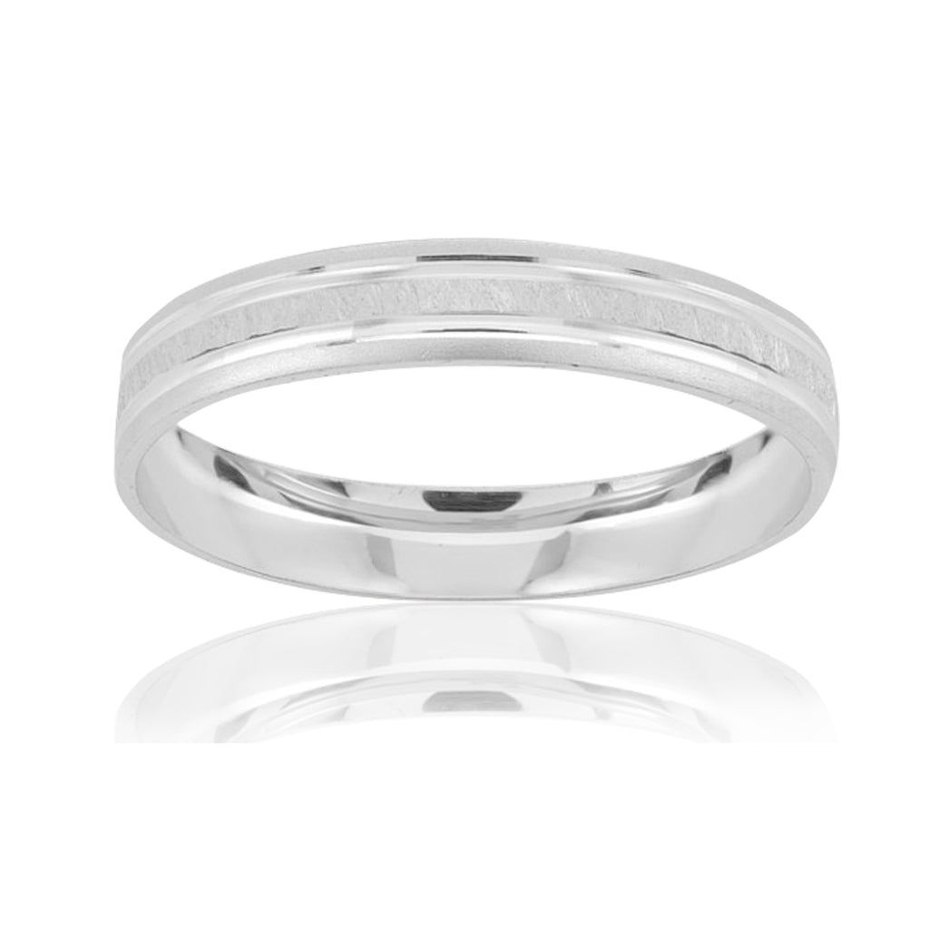 Argolla de Oro Blanco 10k - Main Image